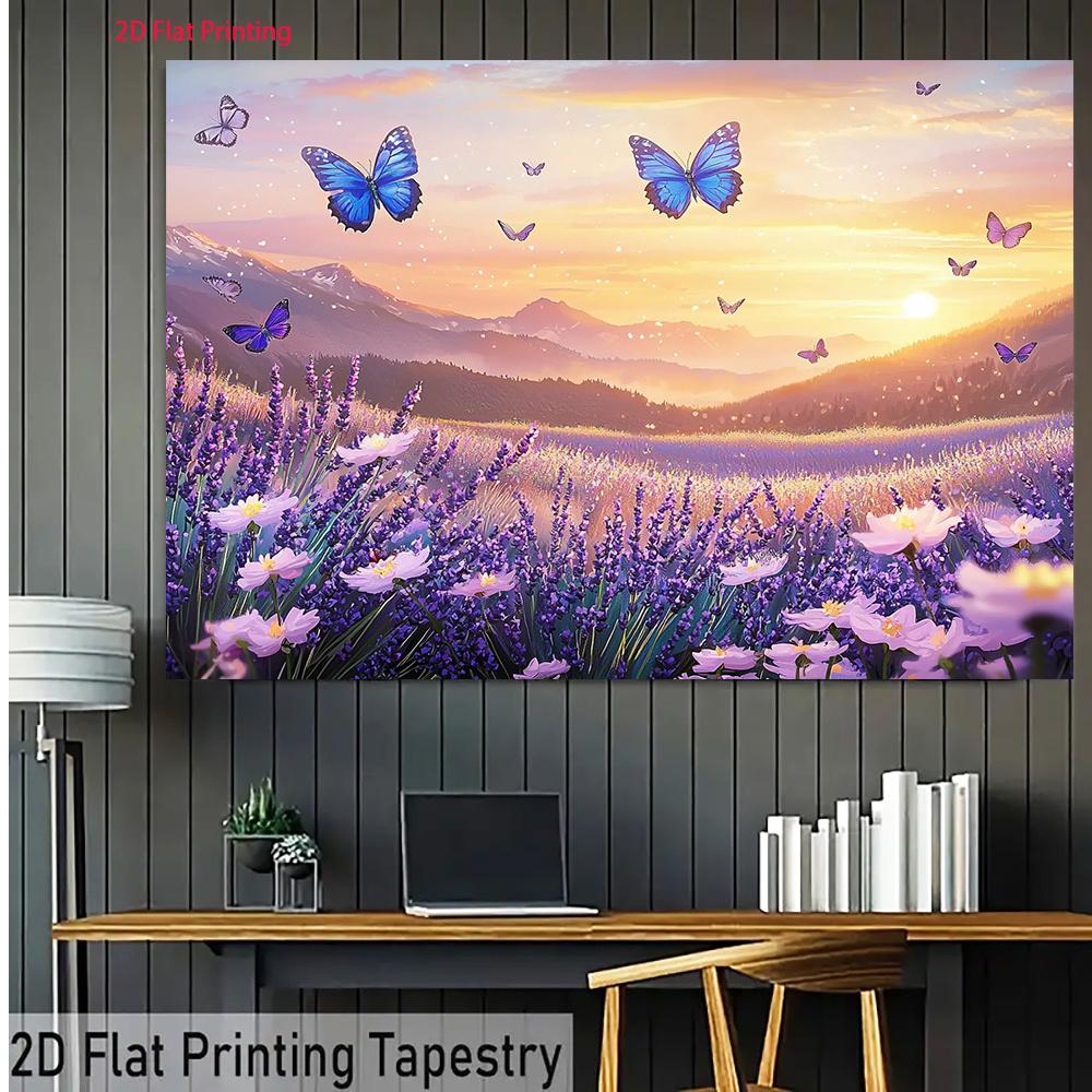 2D plane, 1 charming floral landscape design, suitable for birthday party background, event and celebration purposes
