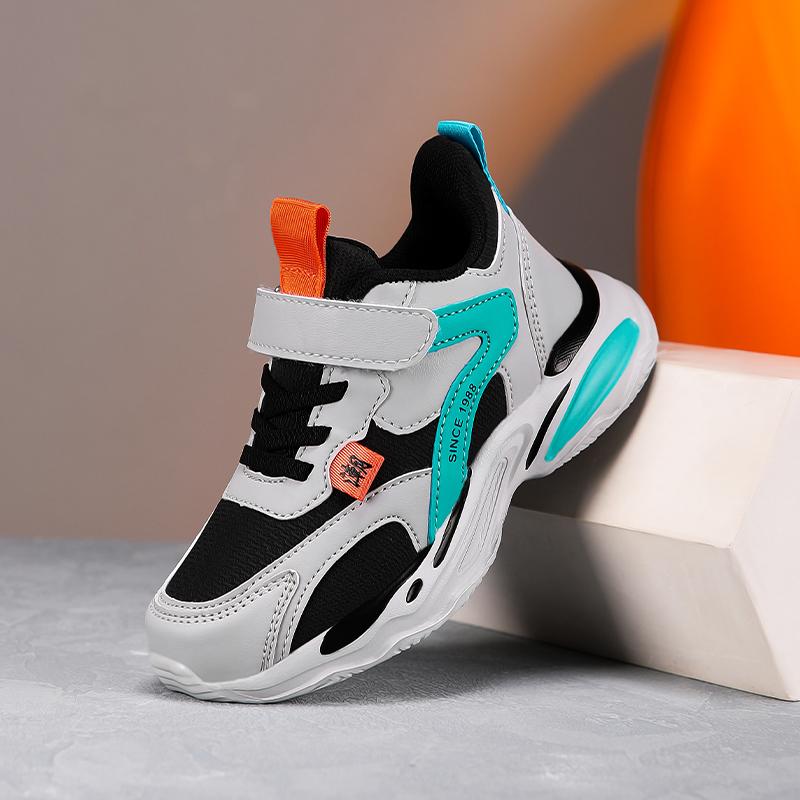 Autumn Children Sneaker Boys Shoes Fashion Luxury PU Leather Kiss School Running Shoes Tennis Sports Casual Sneaker for Boy