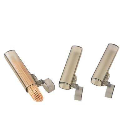 Leak Proof Toothpick Holders Compact Clear Plastic Toothpick Storage Case for Travel Kitchens Dining Essential