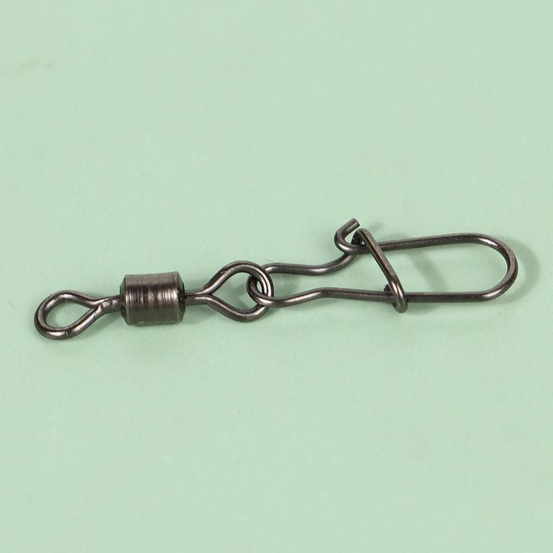 100 Buc/Cutie Conector Pescuit Inox Pin 4# 6# 8#10#12# Vârtel Rulant cu Rulment cu Agrafă Accesorii Momeală Cârlig de Pescuit