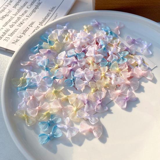 10 ks Mini mašliček Malé stužkové mašličky Malé předvázané mašličky pro DIY řemesla Šití Scrapbooking Balení dárků Vlasové doplňky Ozdoba na párty