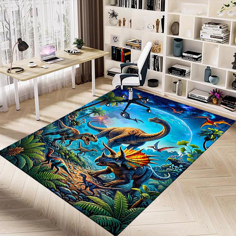 1PC Dinosaur Extra Large Non-Slip Floor carpet, Office, family, bedroom, Studio - Large Area Rug,Longlasting Material-K0410