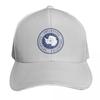 Round Antarctica Flag Design  Blue Baseball Cap Hat Luxury Brand Brand Unisex Cap Sun Cap GentleUnisex Hat Designer Unisex Womens