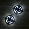 4PCS Solar Powered 8LEDs Boden Auffahrt Licht Deck Lampe IP68 Wasserdicht Eingebaute 600mAh