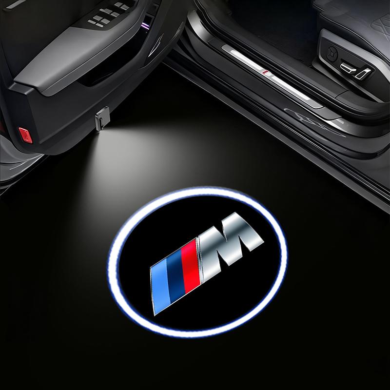 YNQS5 For BMW M4 M8 5 Series E39 E60 E61 F10 F11 F07 G30 G31 G15 Z4 E89 E85 Car Accessories LED Car Door Projector Logo Welcome Light