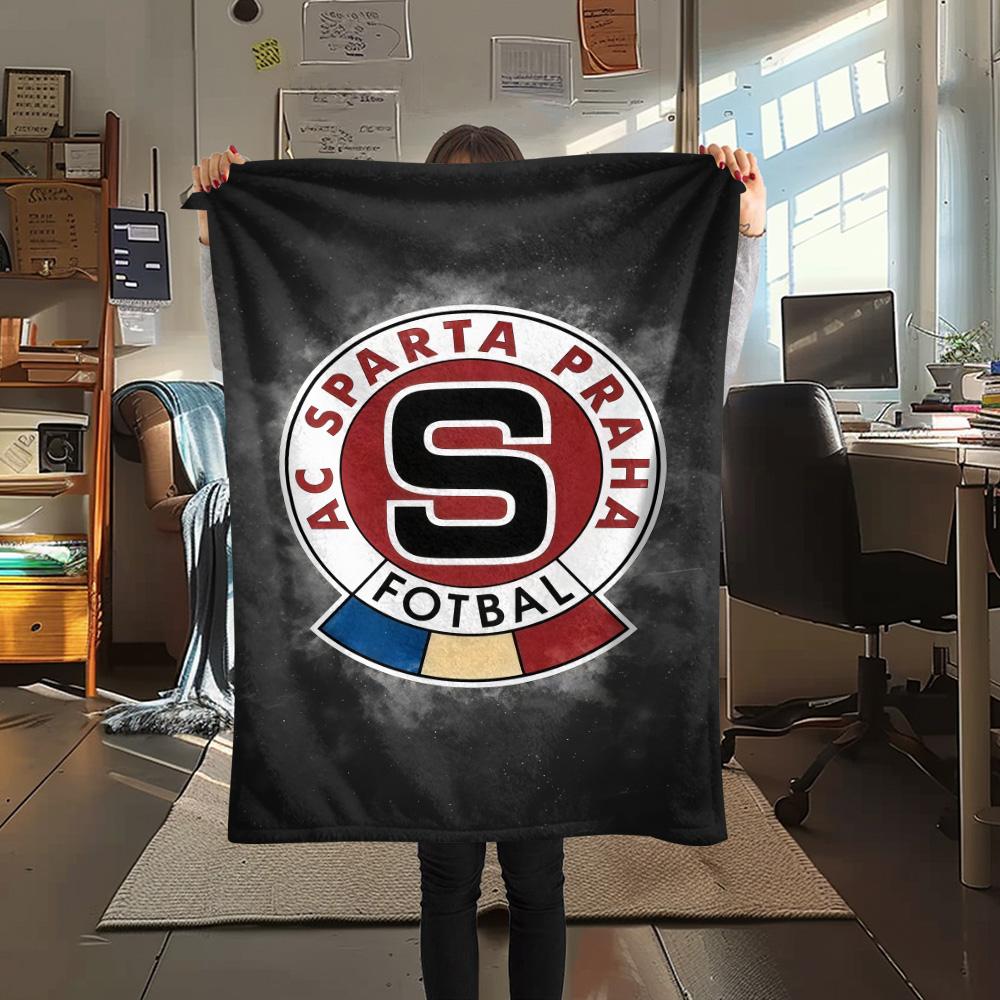 AC Sparta Praha Coperta in Flanella, Alta qualità Confortevole per Tutte le Stagioni, Decorazione per la Casa, Calore e Comfort