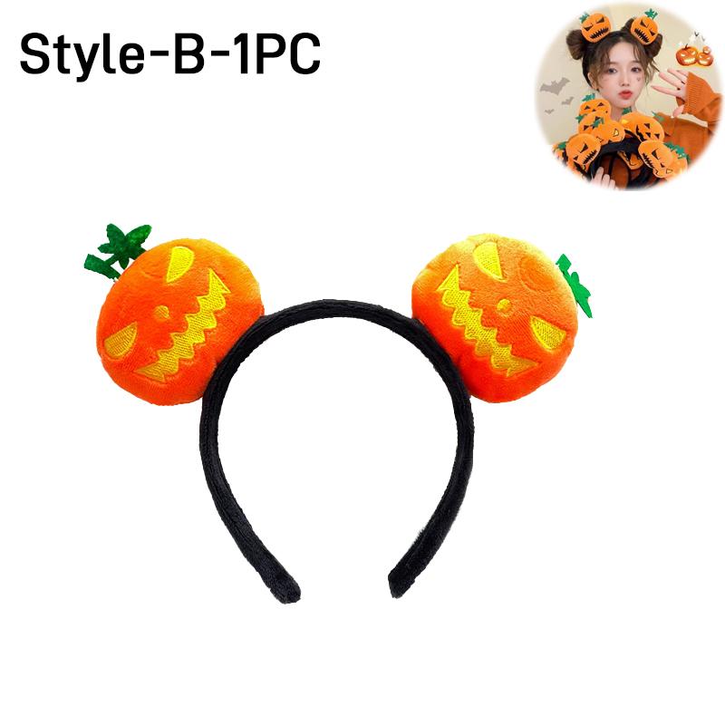 16PCS Halloween Spooky Pumpkin Hair Bands Quirky Cute Wash Face Headband Women 2025 Halloween Party Hairpin Decoration Headpiece