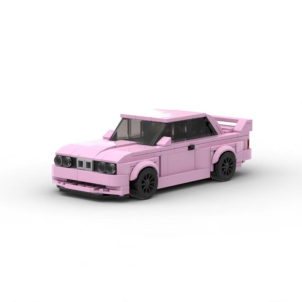 M8 Grid Car Racing Color E30 M3 Model Compatible Puzzle Assembly Building Block Set