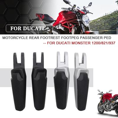 Motorrad Hintere Fußstütze Fußrasten Pedale Für DUCATI Monster 1200 821 937 Fußrasten Pedale Mit Gummiabdeckung