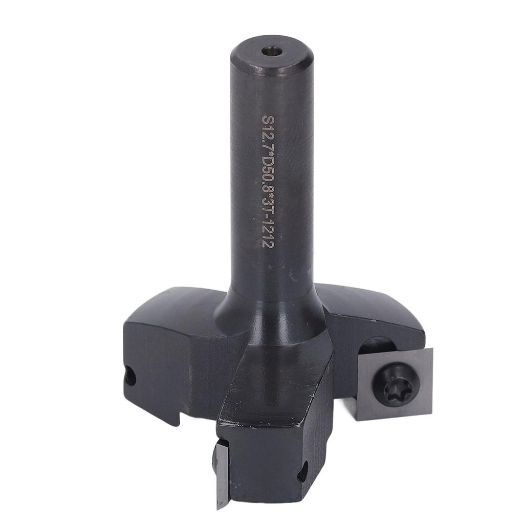 Spoilboard Surfacing Router Bit 3 Flute 1/2in Shank 2in Cutting Diameter Carbide Insert Planing Bit
