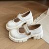 British Style Platform Heightening Small Leather Shoes Women's French Temperament Single Shoes 2025 New Spring and Summer Mary Jane High Heels
