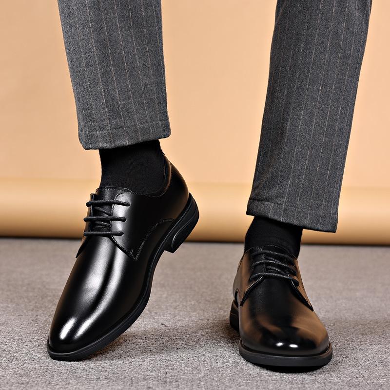 Leather Shoes Men'S Civil Servant Leather Breathable Straps Formal Wear Men'S Shoes Versatile Men'S Business Shoes Men'S