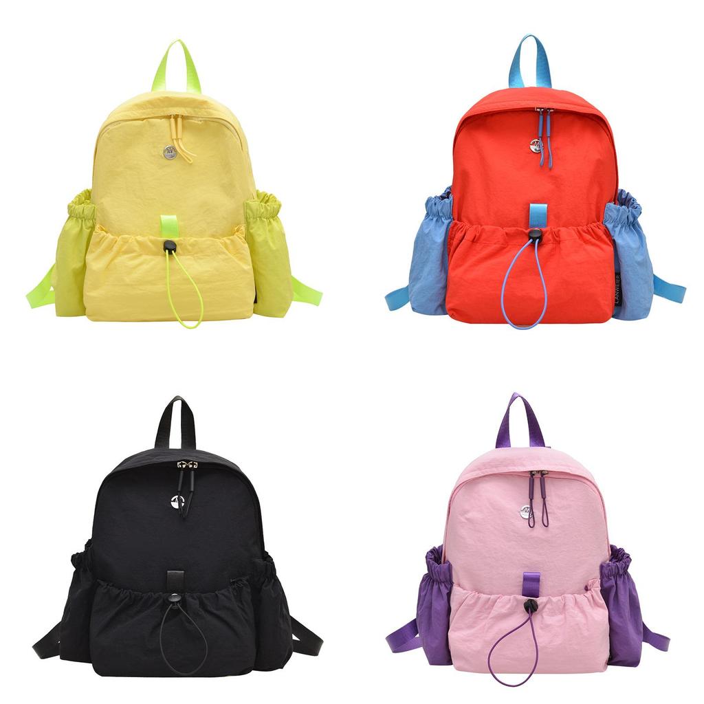 Nylon Casual Backpack With Breathable Design For Daily Use And Student Commuting