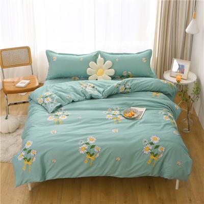Single Quilt Cover Skin-Friendly Imitation Cotton Brushed Single Double Student Dormitory Home  Pure Cotton Quilt Cover Double Bed Linen