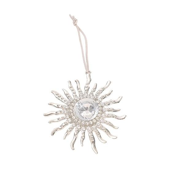 Rhinestone Vedhæng Sol Halvmåne Blomst Design Zinklegering Glitrende Bilinteriør Charme med Snor Auto Hængende Pynt