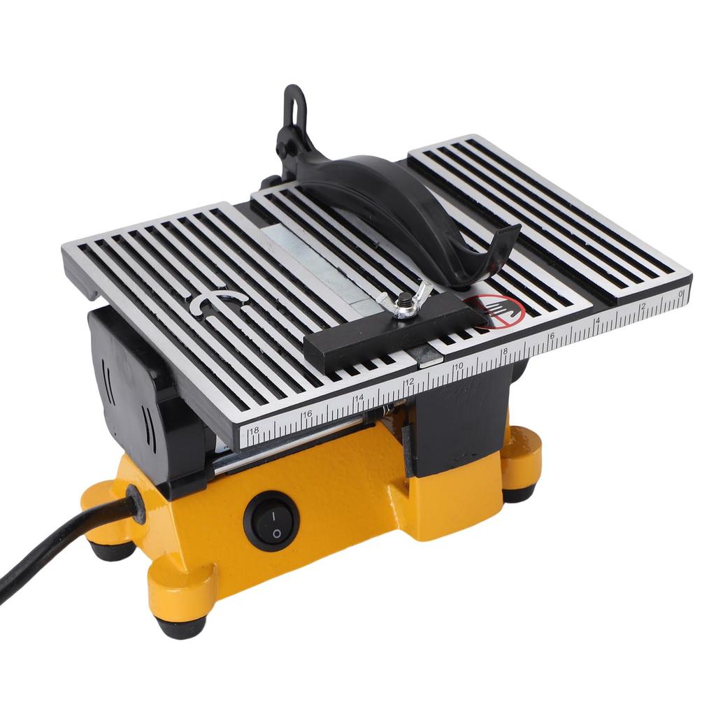 Table Saw Compact Multi Function Desktop Electric Saw with Low Noise Motor for Wood Steel Glass Tile