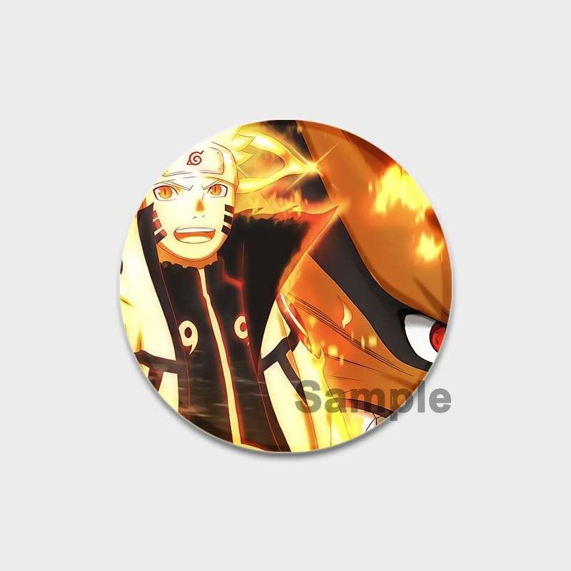 58MM 58mm Anime Figur Pins Cosplay Tegneserie Blikkmerker Manga Perifer mote Smykker Tilbehør Vifter Gaver Klesveske Dekor