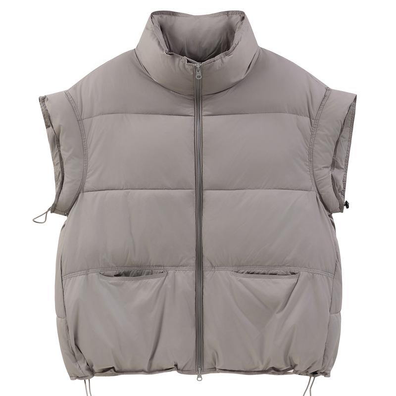 Fashion Winter Warm Vest Woman Sleeveless Parka Casual Thick Women's Jackets