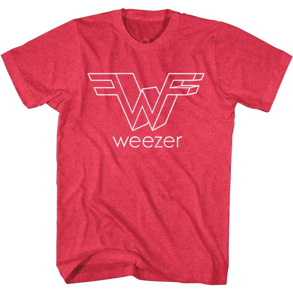 Weezer 3D Logo Red Album Men T Shirt Raditude Alternative Rock Band Power Pop XL