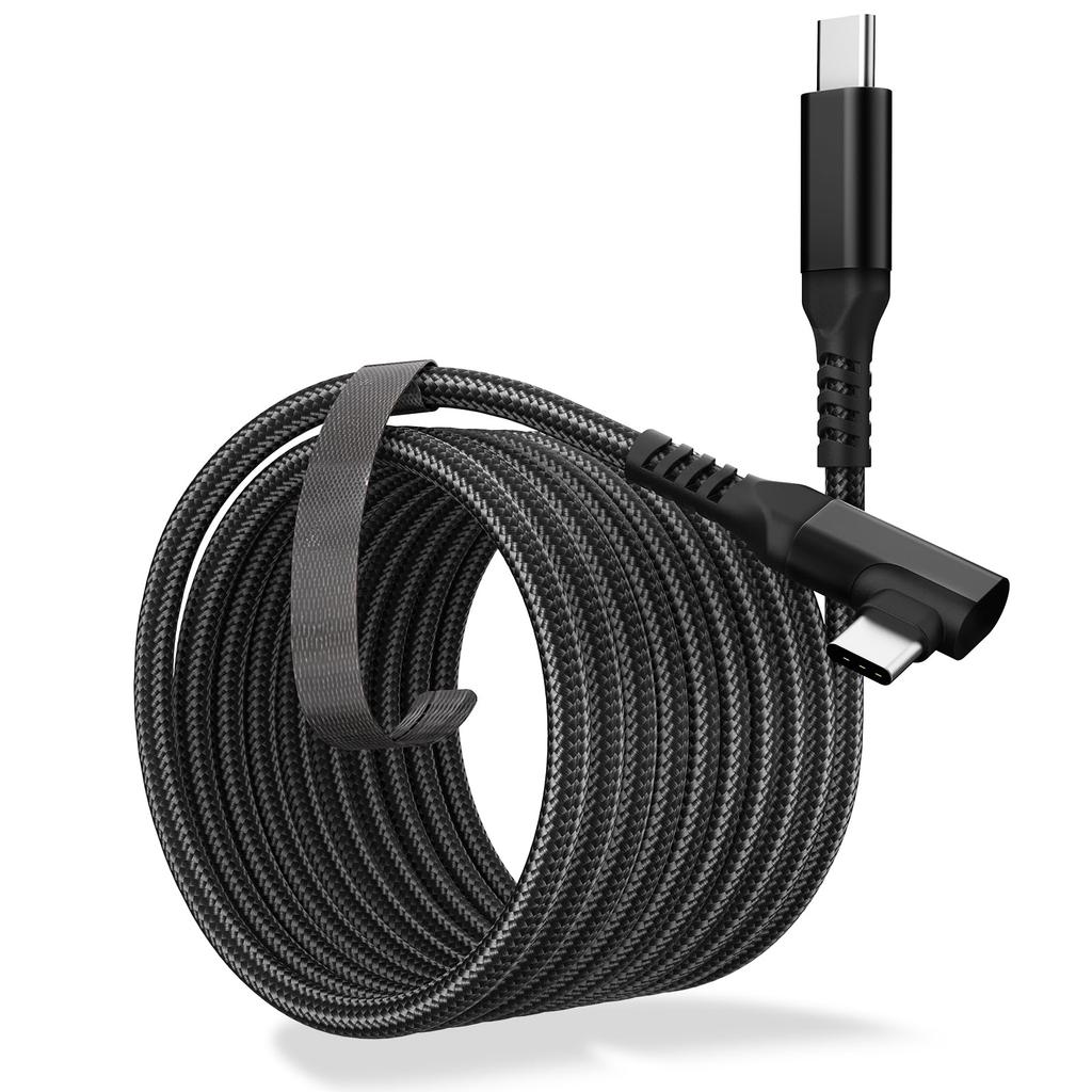5M Link Cable Compatible with Quest 4 for Gaming PCs and Steam 5Gbps Data PD60W Fast Nylon Flexible and Resistant to Bending and Pulling USB-C