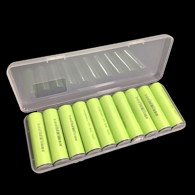 10 Slots Transparent Plastic Battery Storage Box Hard Container Holder Case For Aaa/Aa/18650 Battery Organizer Accessories 1Pc