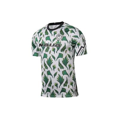 Nigeria Team Soccer Quick-Dry Casual Short Sleeve T-Shirt Men Tops White CT4244-100