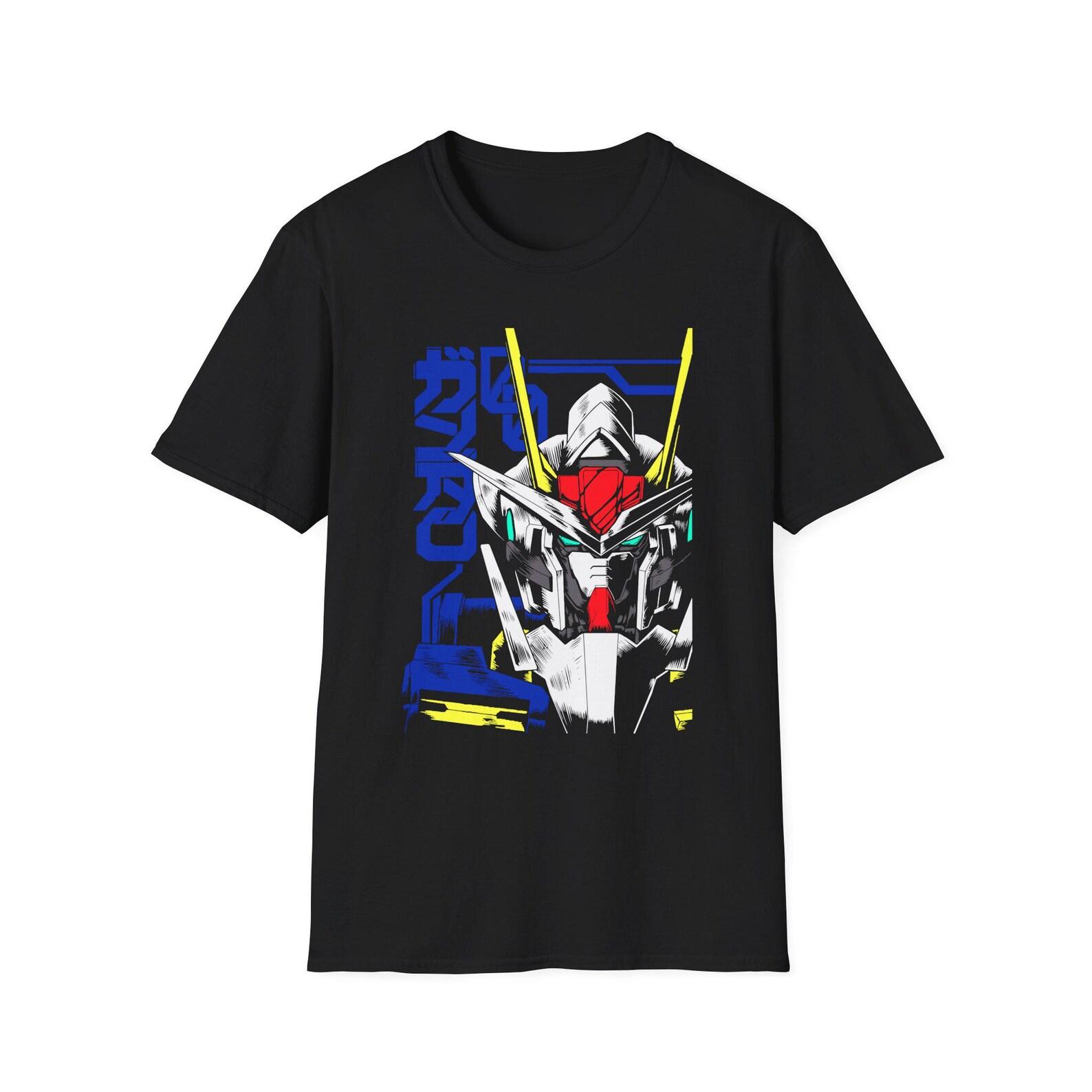 Gundam Mecha Head T-Shirt | Anime Robot Helmet Graphic 3XL