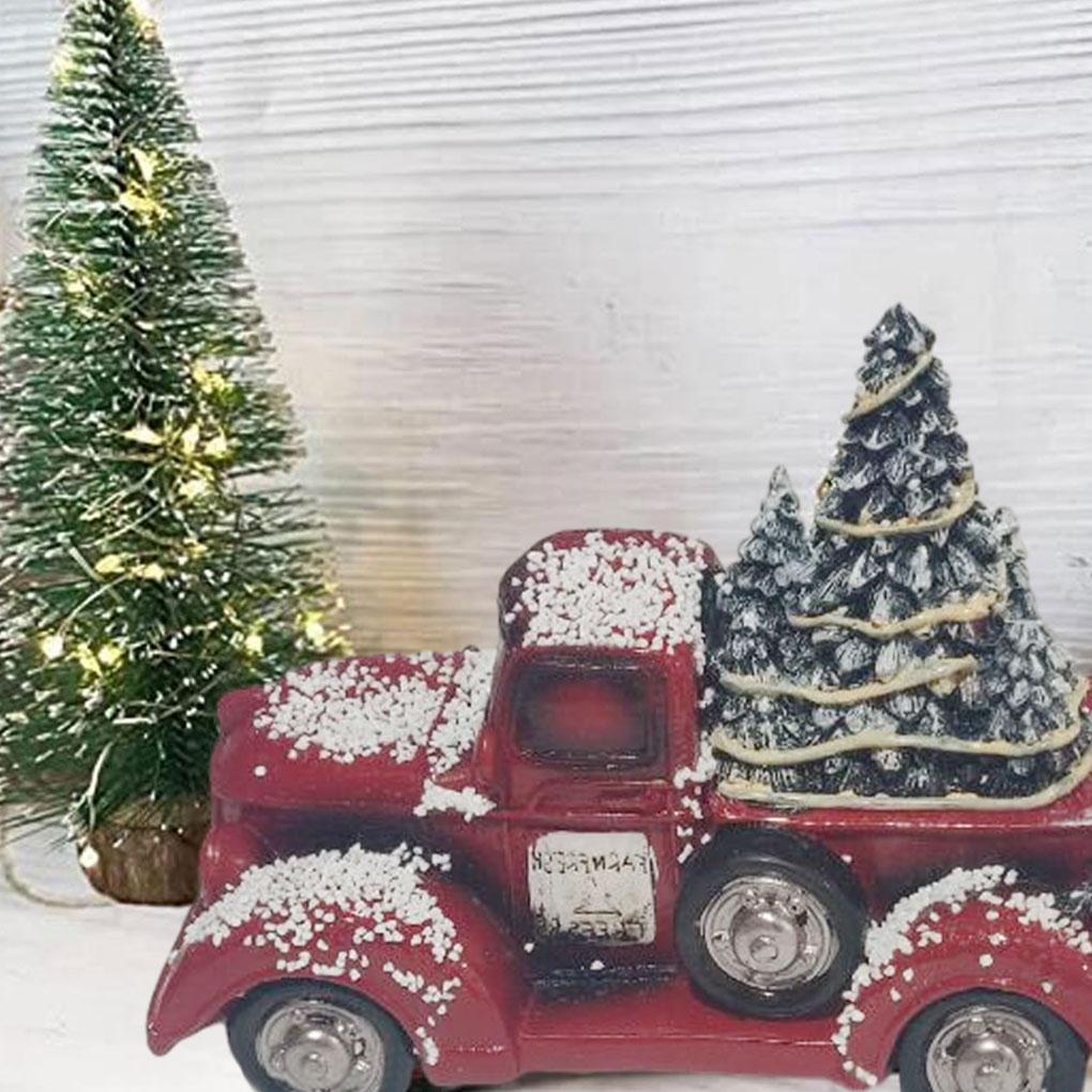 Red Truck Christmas Tree Decoration Interesting Tabletop Ornament