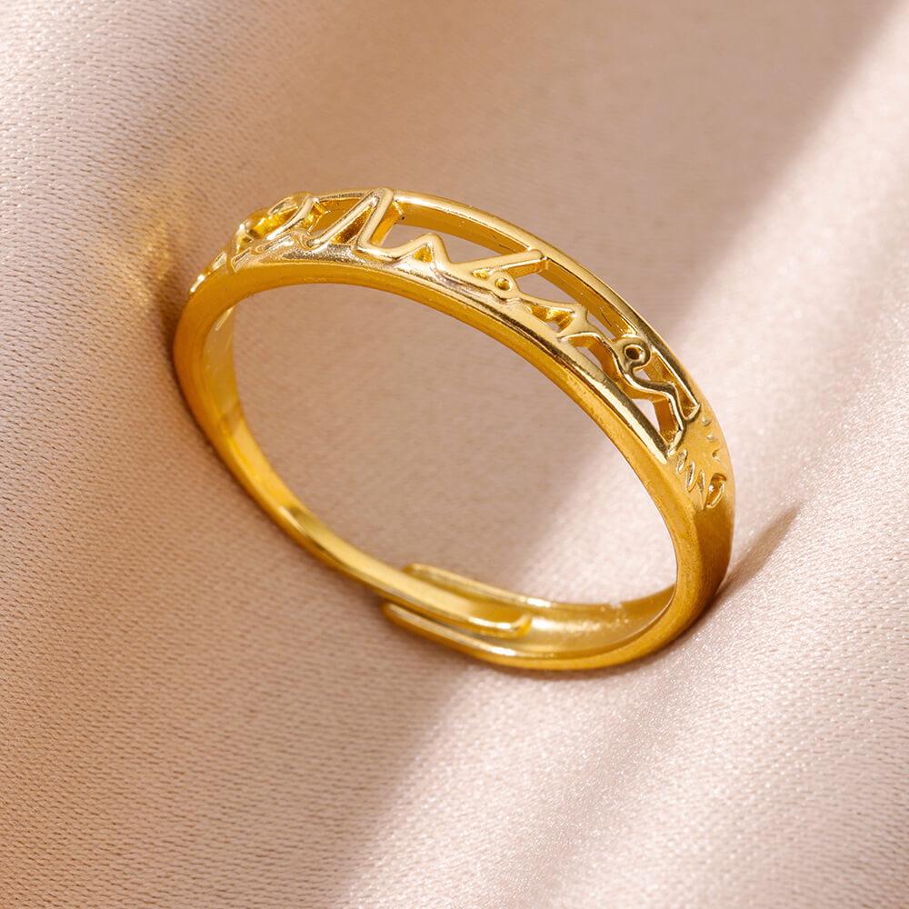 Women Rings Stainless Steel Gold Color Finger Ring for Female Simple Aesthetic Jewelry Accessories Handmade Gifts Anillos Mujer