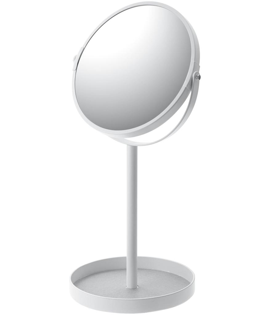 Yamazaki Jitsugyo Stand Mirror & Tray Tower White 2819