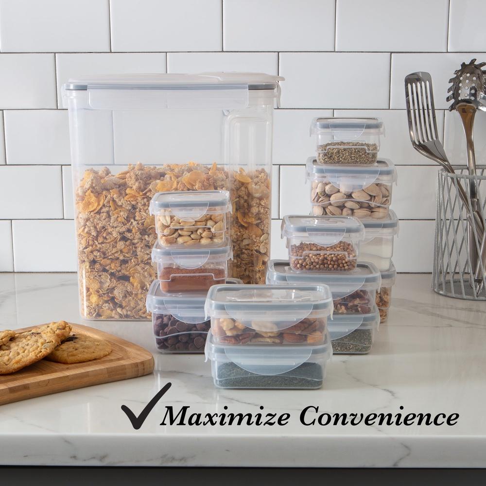 26 Piece Airtight Food Storage Container Set BPA Free Microwave Dishwasher Safe 13 Containers Snap Lock Lids Stackable Food