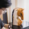 Painted Ceramic Horse Gold Plated Animal Artwork Statue Desk Decoration Ornaments Colorful Horse Sculpture Room Aesthetics Decor