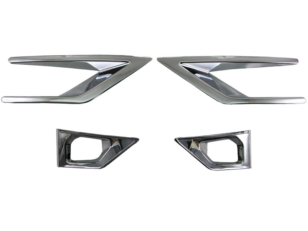 BRIGHTZ Chrome Fog Light Covers for Delica CV1W Compatible with CV and Delica D5 [FOG-COV-388] CV1, D5, D5