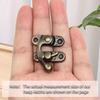 30pcs Antique Bronze Swing Arm Tiny Hook Latch Locks,1.3X1 Inch Copper Tone Wood Box Hasp Latches,Industrial Hardware Clasps