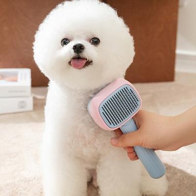 BizL Pet One-Touch Two-Purpose Slicker Brush, Korean Pet Shampoo