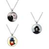 Elegante Michael Jackson Time Gem Anhänger Halskette mit Legierungsanhänger 51-80cm lang