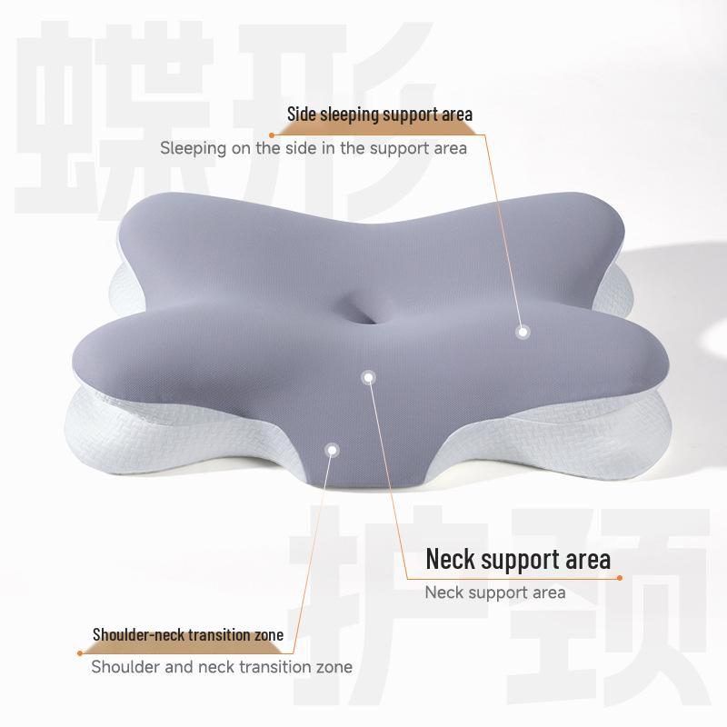 Memory Foam Butterfly Pillow for Side Sleepers - Neck Support & Sleep Aid