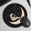 Space Travel Round Mouse Pad Non-Slip Desk Mat Desk Accessories Desktop Computers Carpet Pc Gamer Gamepad Mousepad Gaming