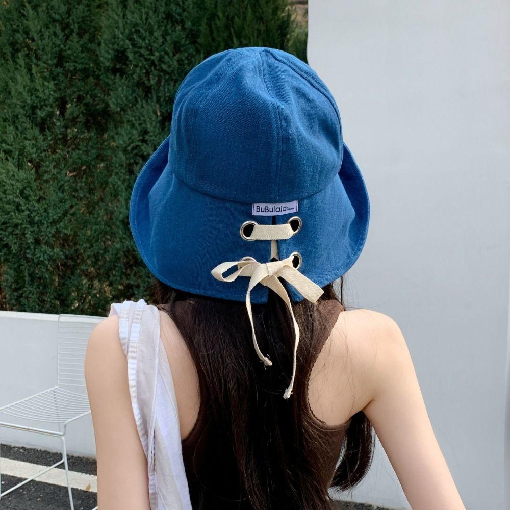 Love Embroidery Fisherman's Hat Foldable Bucket Hat Trendy Sun Hat  Women