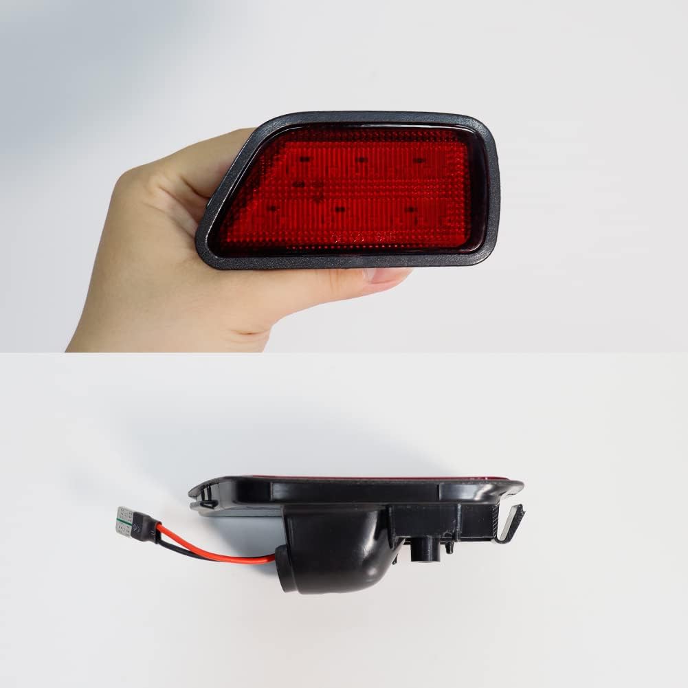 2x Red lens Red LED Rear Bumper Fender Side Marker Lights For 1997-2001 Honda CR-V