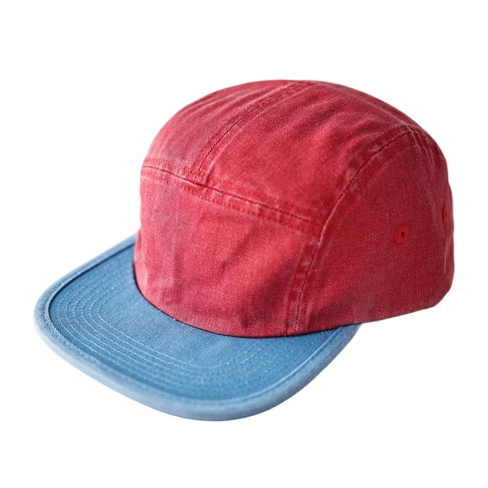 

Patchwork Color Hip Hop Hat Sport Sun Hat Casual Baseball Cap for Men Women рожевий червоний колір