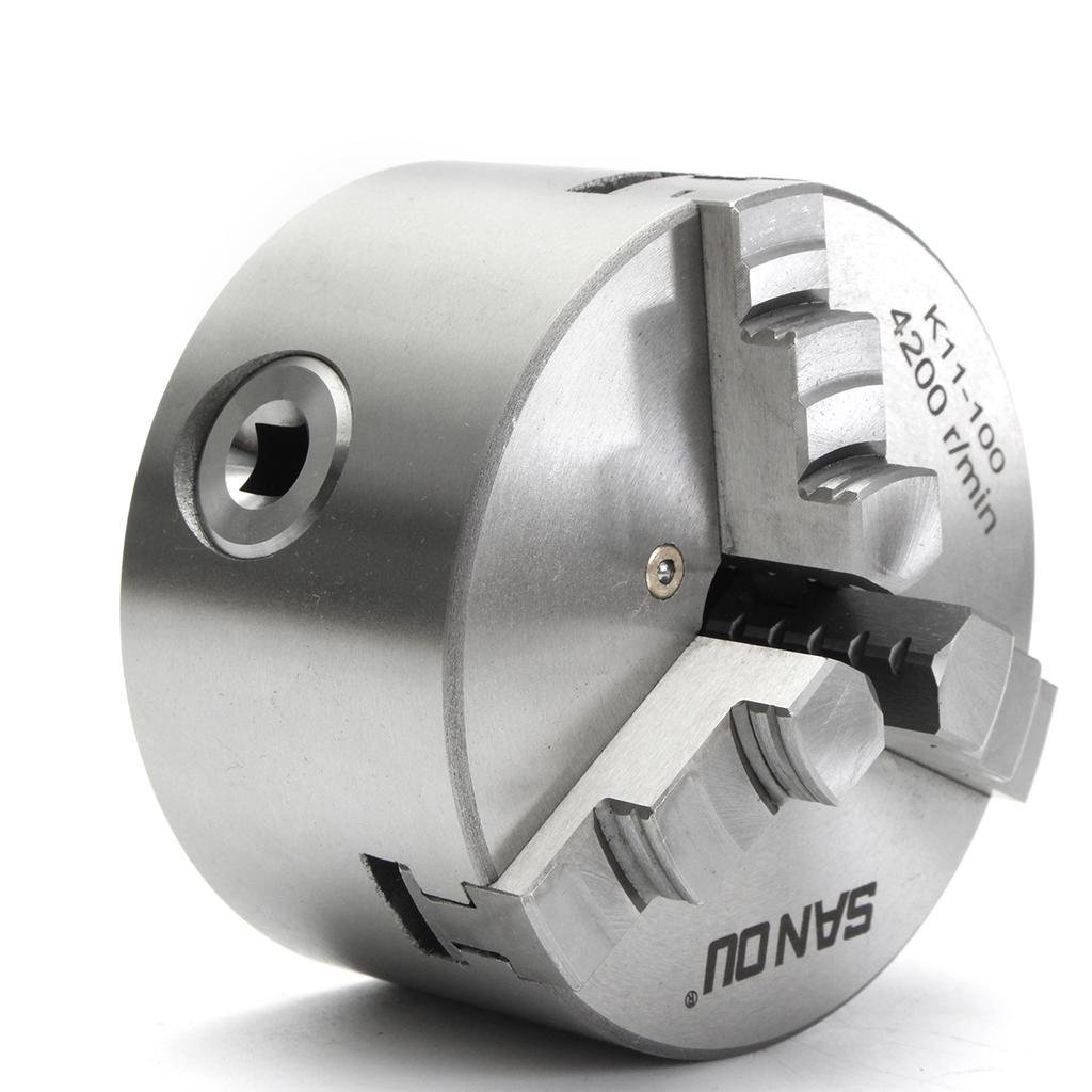 3 Jaw 4 K11-100 Self Centering Lathe Chuck For CNC Drilling Milling