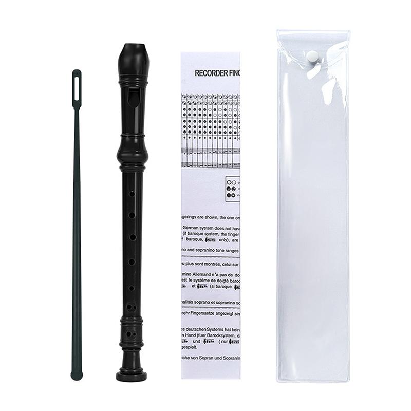 8-Hole Flute Set Vertical Flute Beginners Professional Practice Recorders Abs Flute With Cleaning Rod Orff Woodwinds Instruments