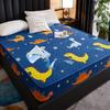Wasserdichter, gesteppter Matratzenbezug für Kinder, Bettlaken mit Cartoon-Dinosaurier-Aufdruck, 160 x 200 cm, Einzel-/Doppel-/Queensize-/Kingsize-Bettbezug, 180 x 200