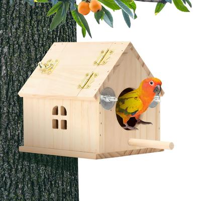 Wellensittich Nistkasten Holz Nistkasten Haustierbedarf Wellensittich Paarung Vogelhaus Für Agaporniden Nymphensittich Konur Finken Kanarienvogel Kakadu