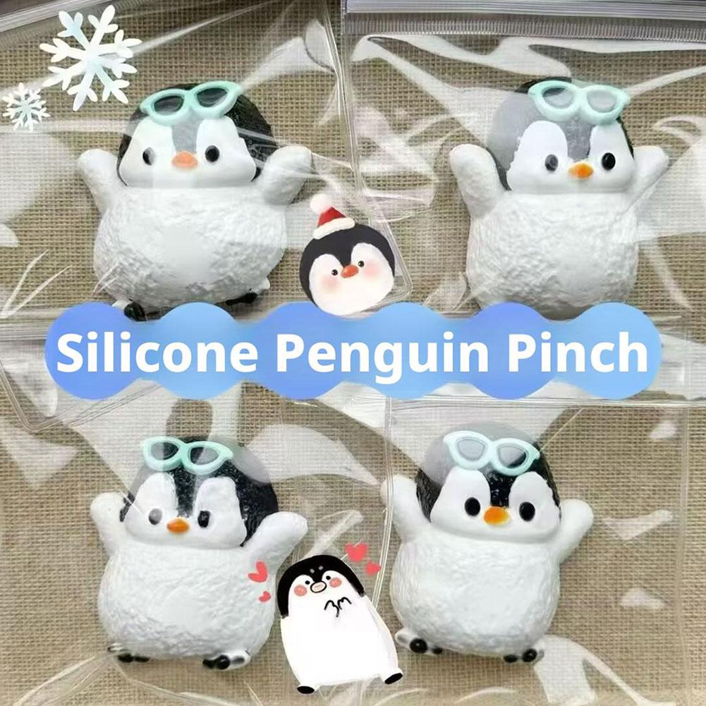 Penguin Silicone Pinching Simulation Food Grade Toys Decompression Handmade Toy Cute Toys Anima G1P3