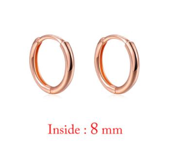 925 Sterling Silver Big Circle Stud Earrings for Women New Fashion Exaggerated Party Jewelry Gifts Prevent Allergy
