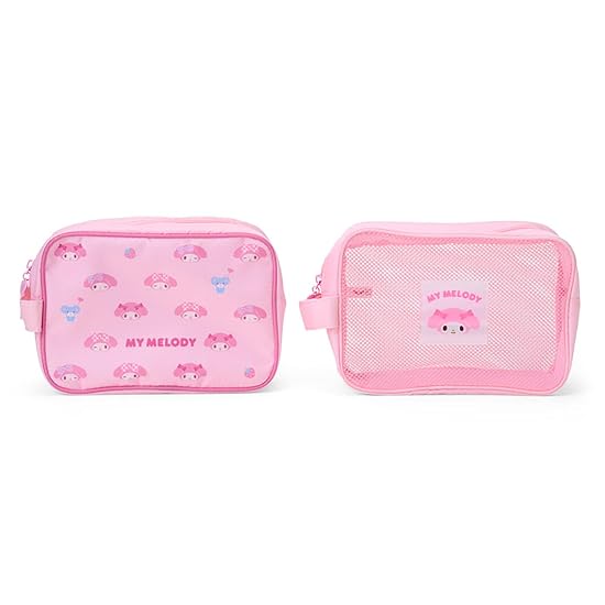 SANRIO Travel Pouch 2-Piece Set My Melody Polyester Accessory Organizer Ages 3 and Up 679488