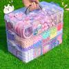 3-Tier Stackable Organizer Box with Compartments - Durable Plastic Storage for Kitchen, Bedroom, Jewelry & Crafts - Snap Design, Versatile Storage Box