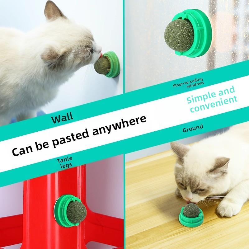 Katzenspielzeug mit Katzenminze, Selbstunterhaltende Zahnungs-Katzen-Reizgeräte, Lollipop-Leckspaß-Katzenreizstäbe, Langlebiges Katzenspielzeug